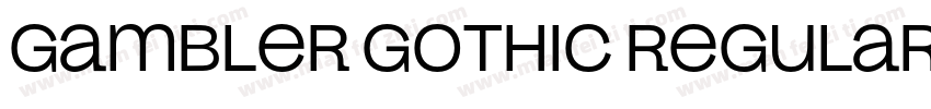 Gambler Gothic Regular字体转换